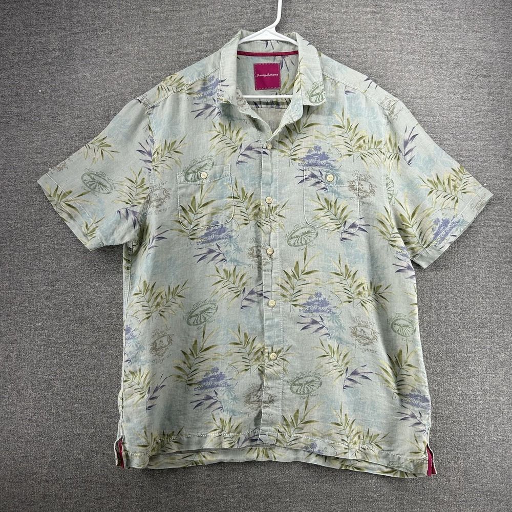 Tommy Bahama Hawaiian Shirt Men Size XL Multicolor 100% Silk Short Sleeve Summer - Picture 1 of 7
